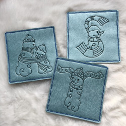 Stickdatei ITH - Blanko Untersetzer